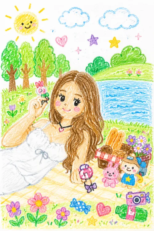 Photo into Crayon Drawing