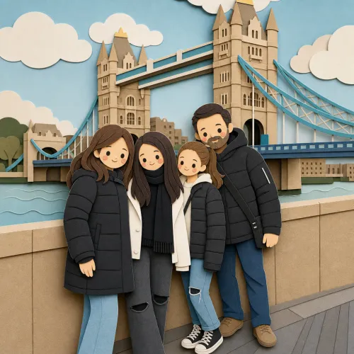 Photo to Paper-Cut Illustration