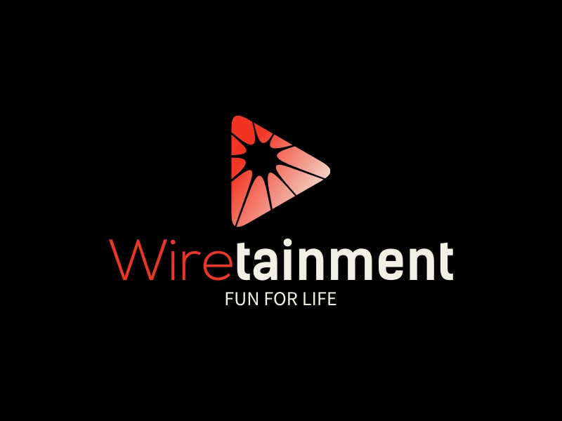 Wire tainment logo design