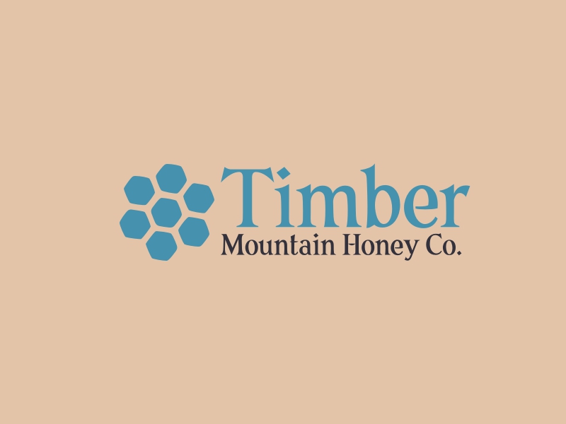 Timber Mountain Honey Co. logo design
