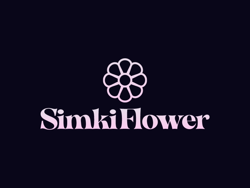 Simki Flower logo design