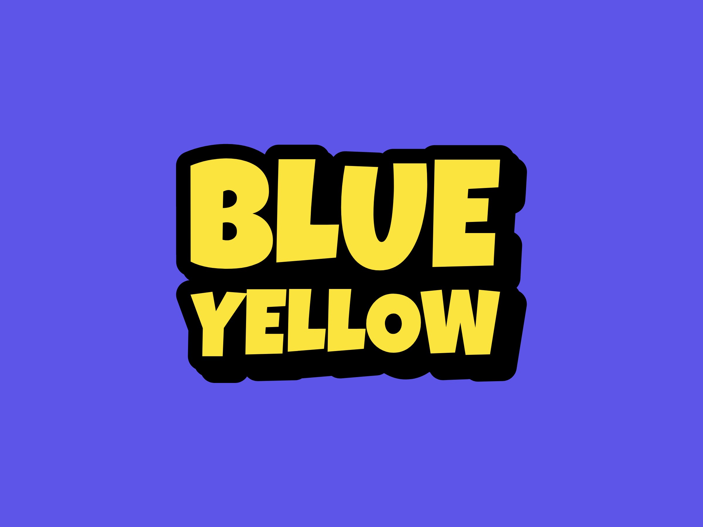 Blue Yellow logo design