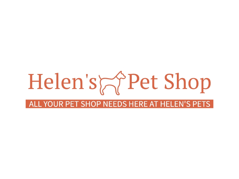 Helen's Pet Shop logo design