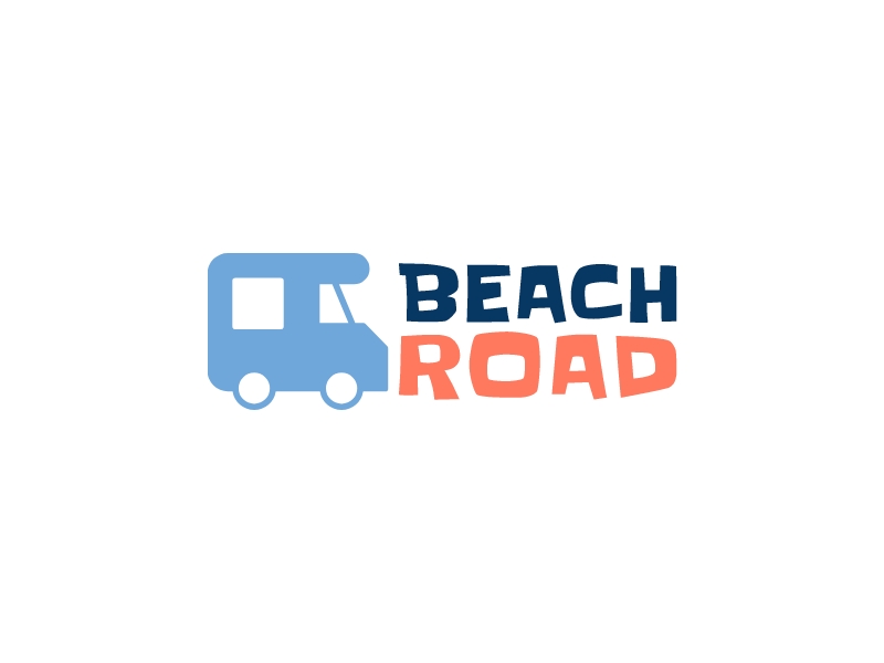Beach road logo design