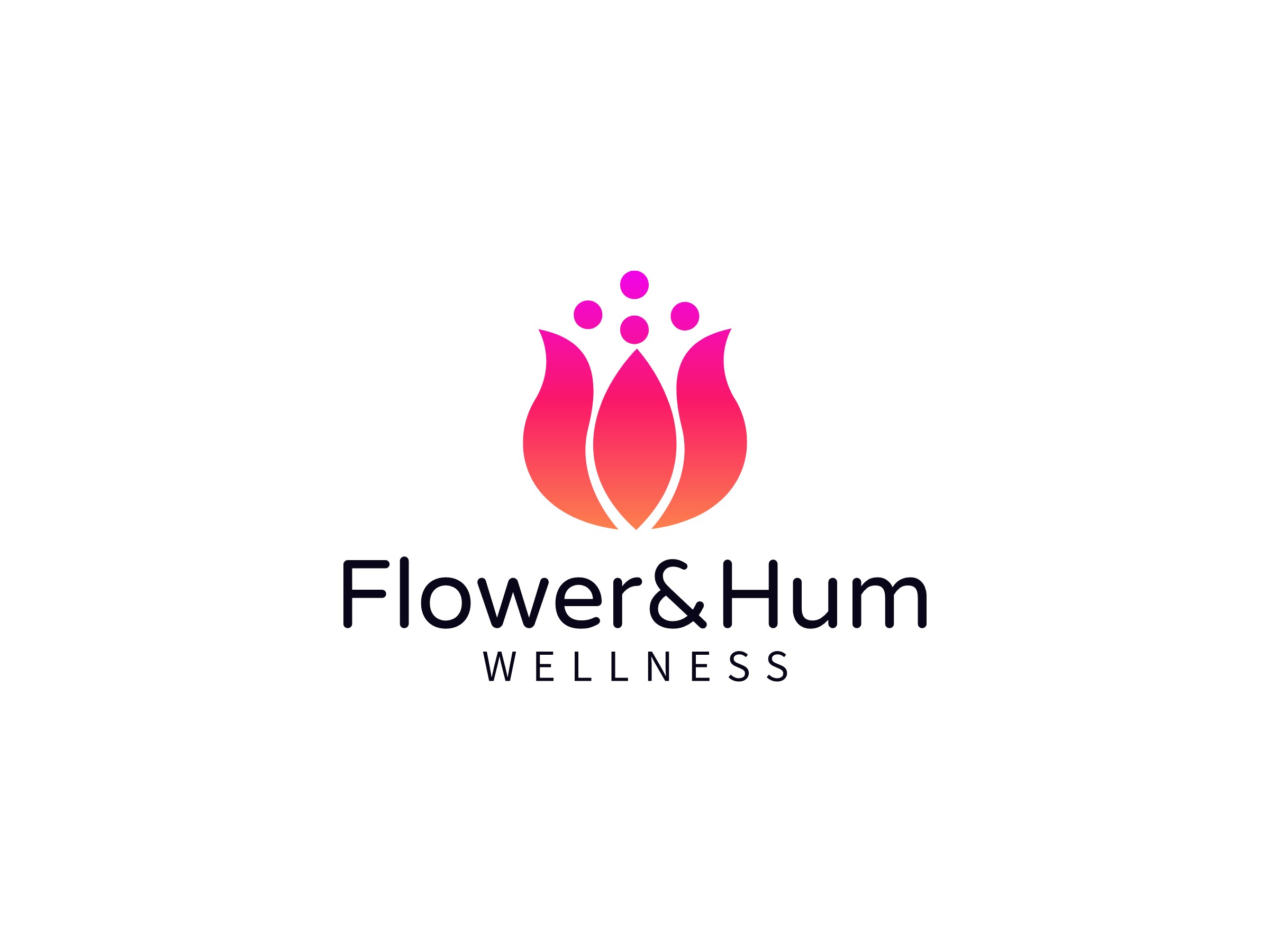Flower&Hum logo design
