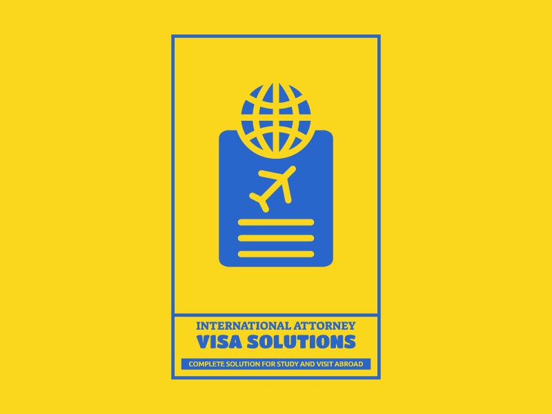 International Attorney Visa Solutions Logo Maker - Design International Attorney Visa Solutions logos online