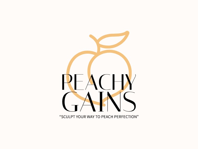 Peachy Gains logo design