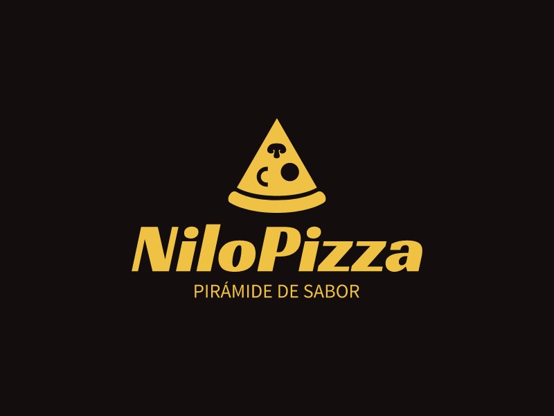 NiloPizza logo design