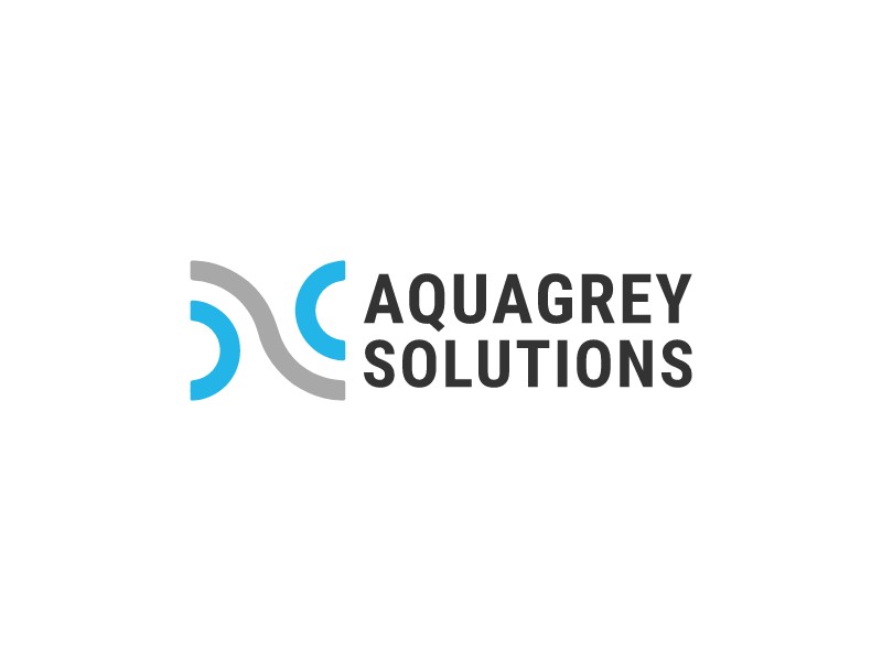 AquaGrey Solutions logo design