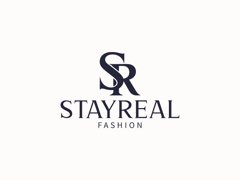 StayReal logo design