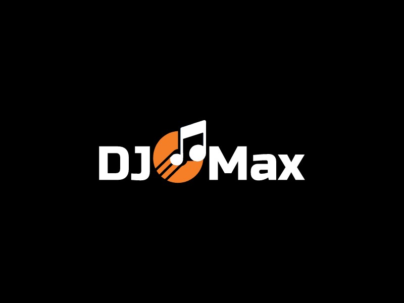 DJ Max logo design
