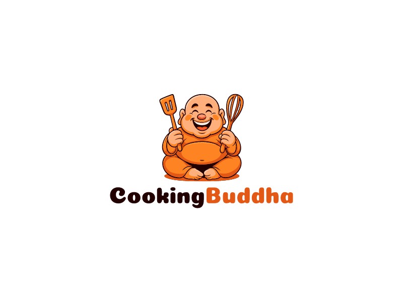 Cooking Buddha logo design