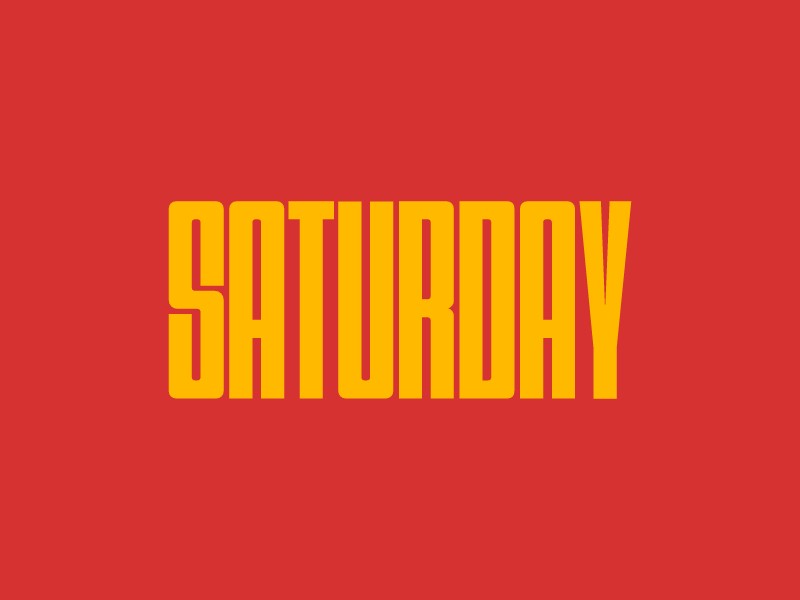 SATURDAY logo design