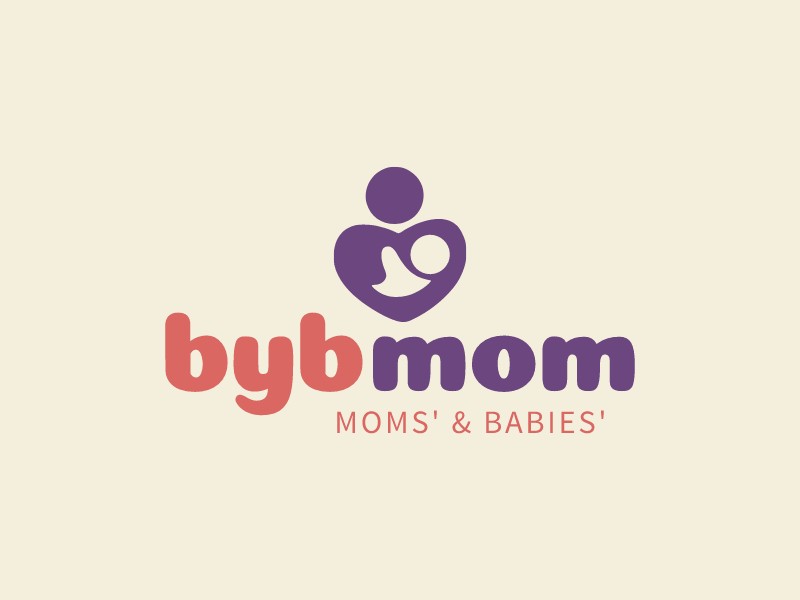 byb mom logo design