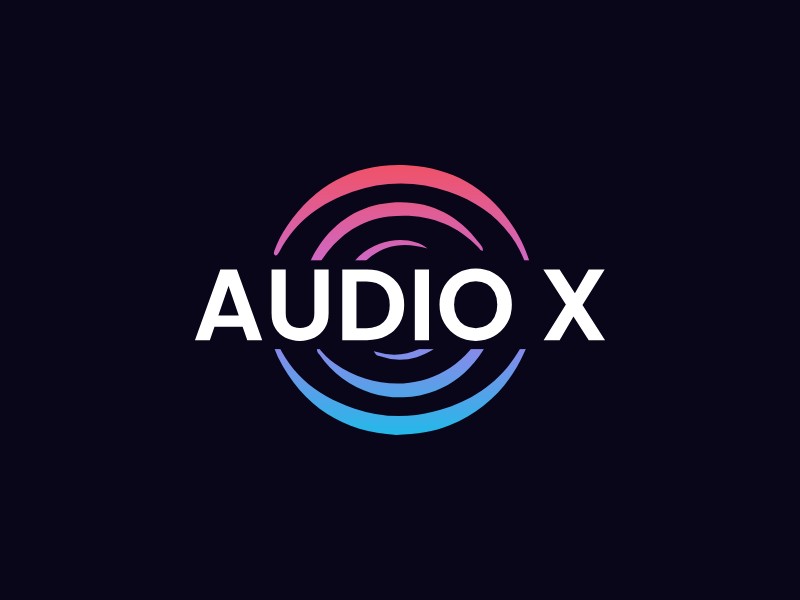Audio X logo design