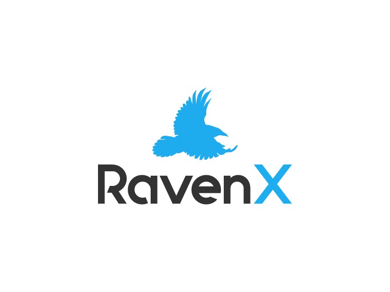 Raven X logo design