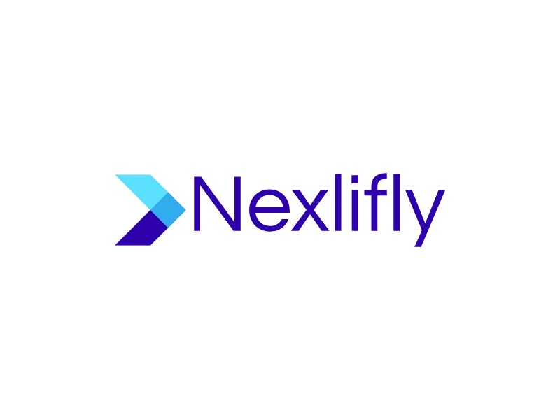 Nexlifly logo design
