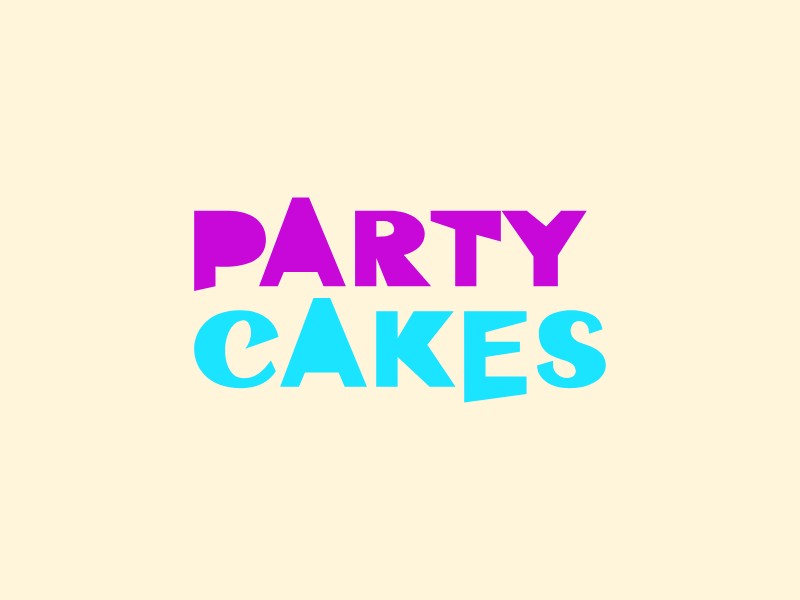 Party CAKES logo design